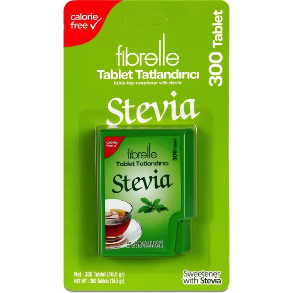 Fibrelle Stevialı Tablet Tatlandırıcı 300' lü (Kutu) Diğer Fiyatı