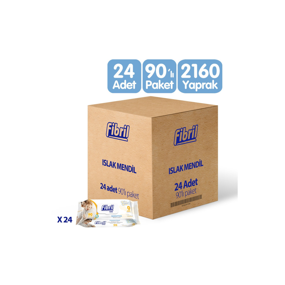 Fibril Baby Sensitive Islak Mendil 24x90 Lı Paket 2160 Yaprak Islak Mendil Fiyatı