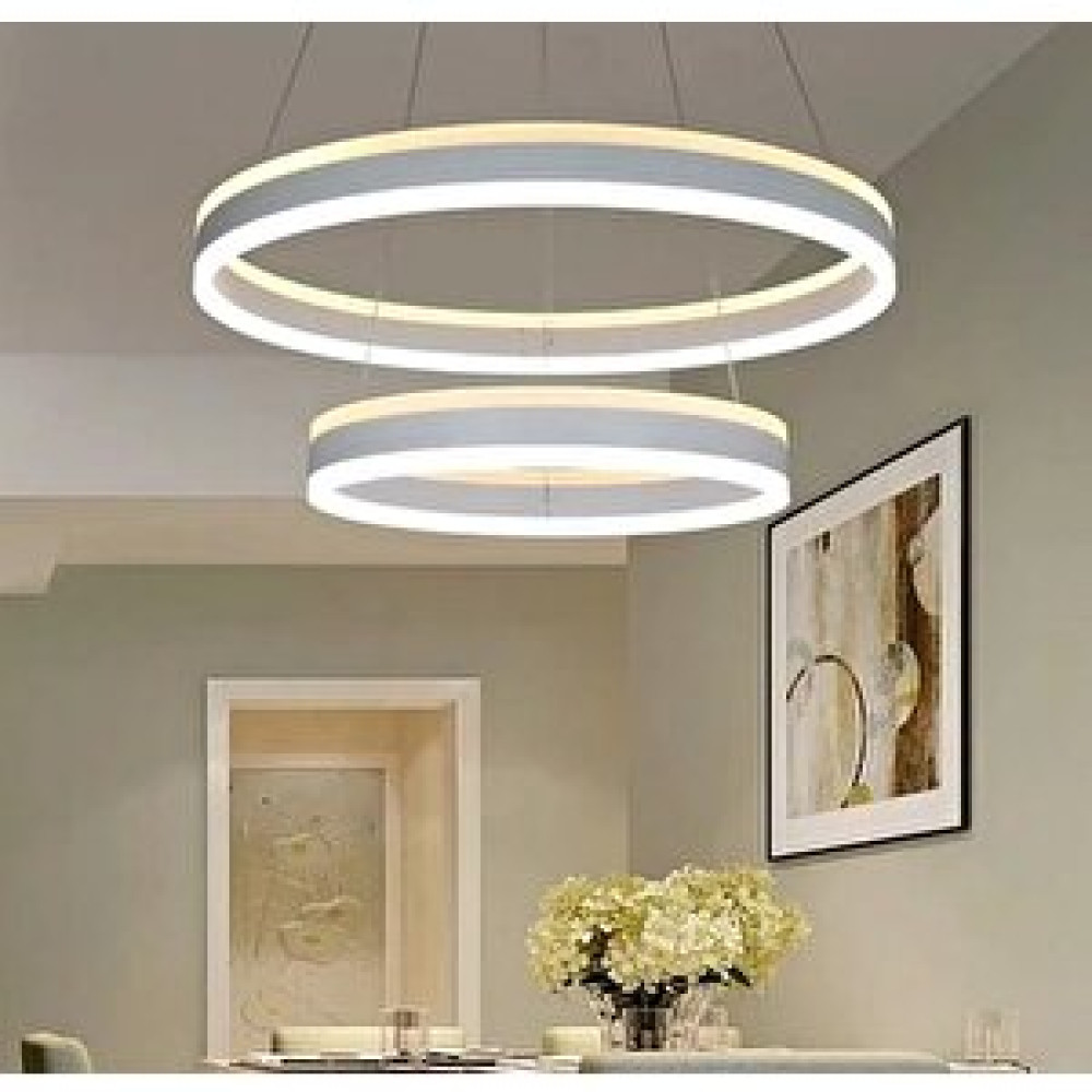 Fico Home A+ Luxury Modern İkili Sarkıt Power Led Oval Avize Kademeli 3 Renk Concept Ürün Avize Fiyatı
