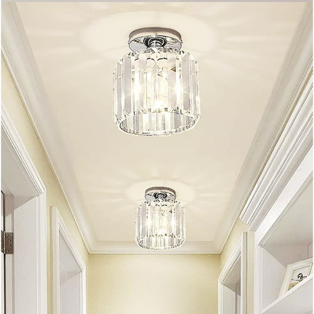 Fico Home Luxury Tavan Kristal Taşlı Avize Krom Hol Antre Avize Büyük Boy - 1'li Avize Fiyatı