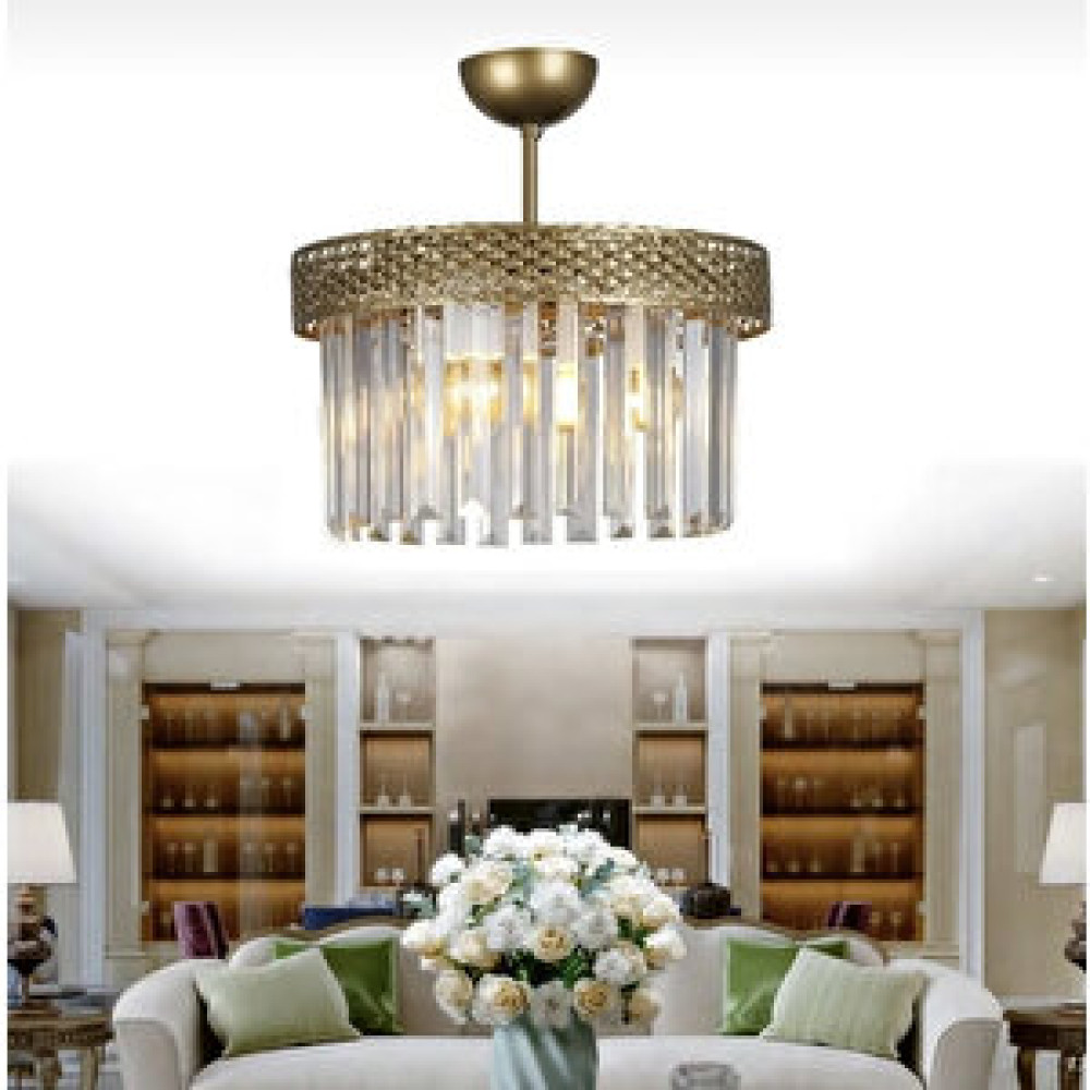 Fico Home Modern Luxury Kristal Taşlı Sarkıt Avize Eskitme Bronz Aplikler Fiyatı