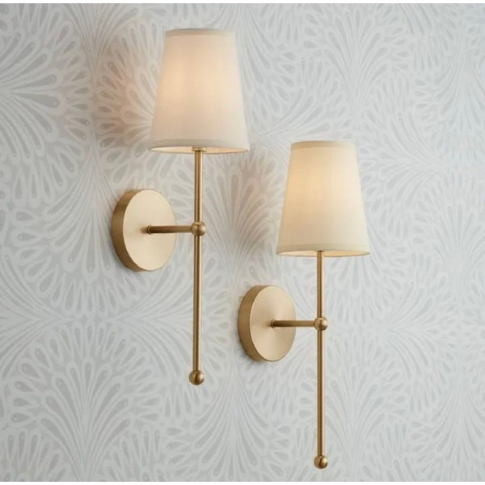Fico Home Modern Pilli Aplik Eskitme Gold Krem Abajur Tak Kullan Aplikler Fiyatı