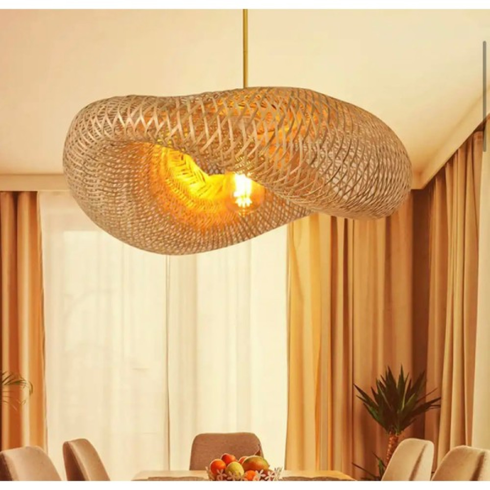 Fico Home Modern Tasarım Ithal Bambu Avize Iskandinav Hasır Avize Rattan Avize Avize Fiyatı