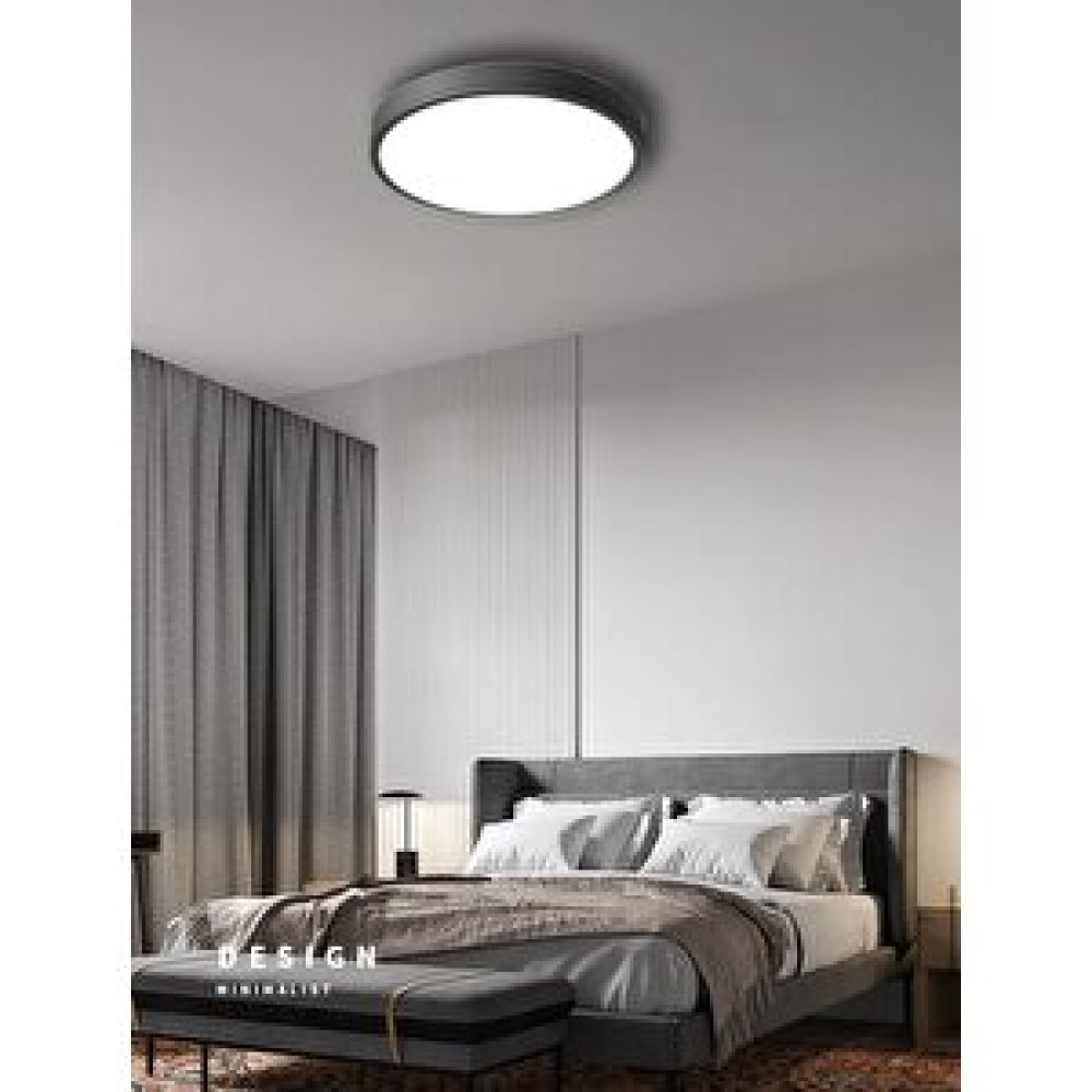 Fico Home Modern Tavan Aplik Mat Siyah 6500k Buz Beyazı I 24watt 30x30cm Aplikler Fiyatı