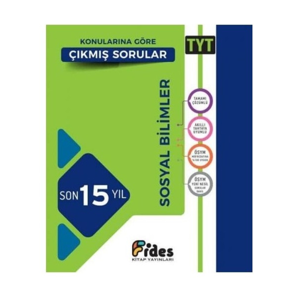 Fides Yayınları 2022 Tyt Sosyal Bilimler Son 15 Yıl Konularına Göre Çıkmış Sorular Sosyal Bilgiler Fiyatı