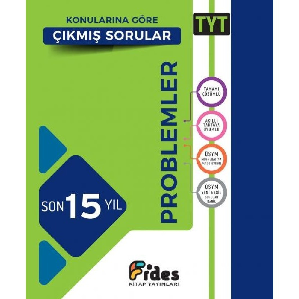 Fides Yayınları TYT Problemler Son 15 Yıl Konularına Göre Çıkmış Sorular Matematik Fiyatı