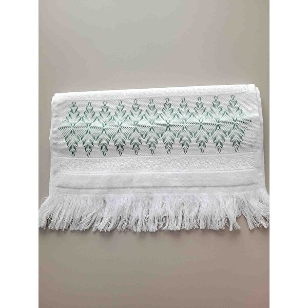 Fiesta Etamin İşlemeli Çeyizlik Mutafk Havlusu 30 x 50 cm - Beyaz El / Yüz Havlusu Fiyatı