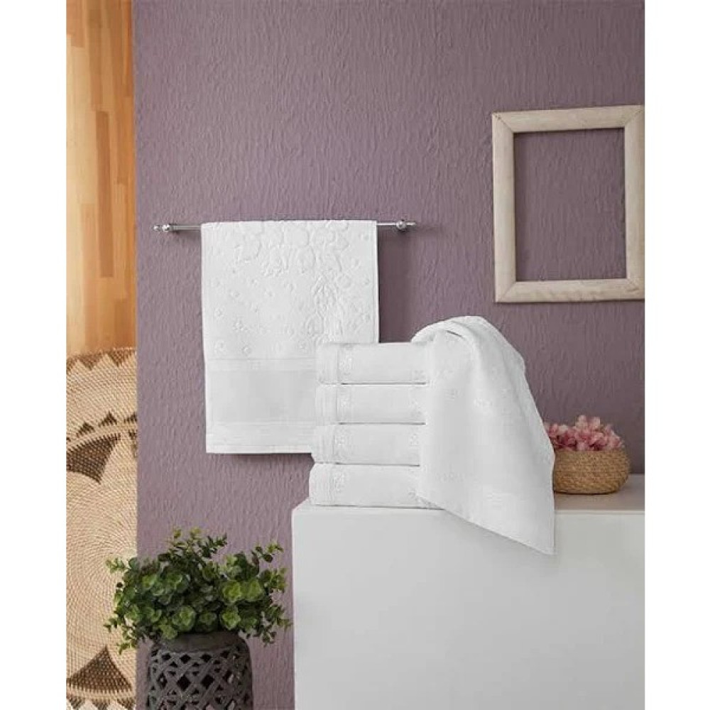 Fiesta Marka Etamin Işlemelik Mutfak Havlusu 30*50 ( 6 Adet) - Beyaz - 30 x 50 cm El / Yüz Havlusu Fiyatı