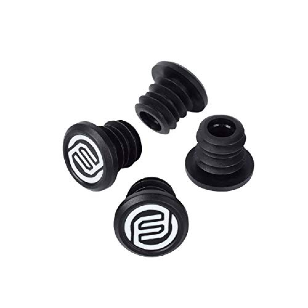 FIFTY-FIFTY 4-Pack Mountian Bike Bar End Plugs, Bicycle Handlebar End Caps (Black)