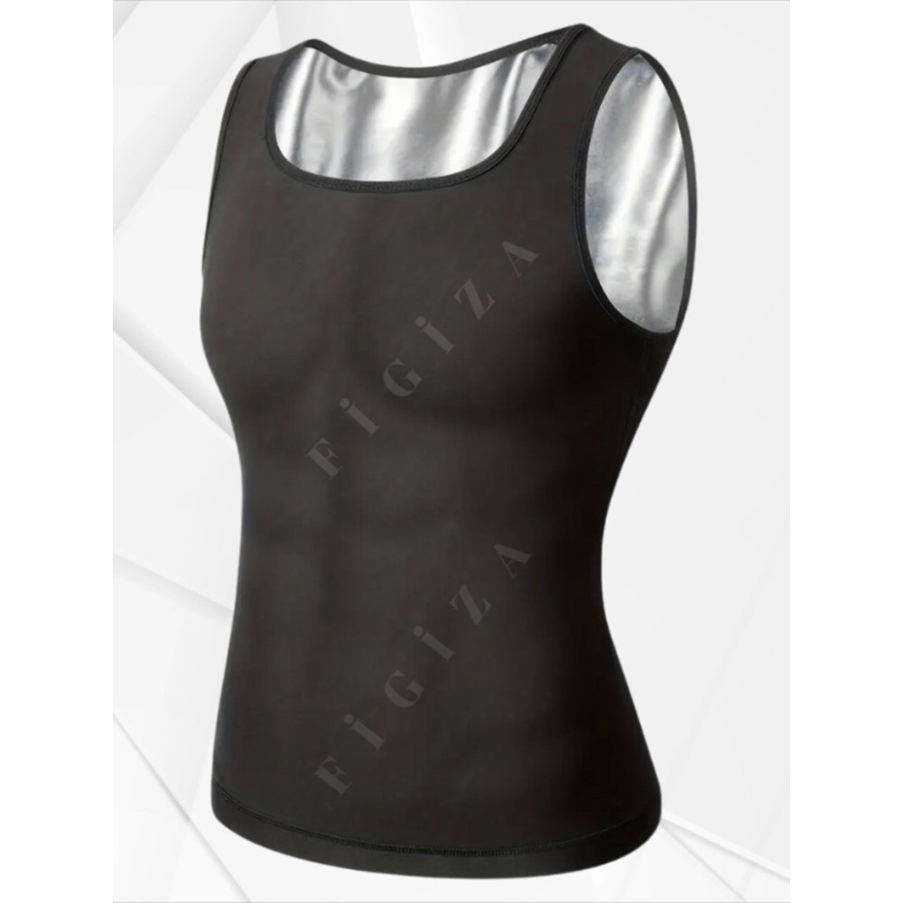 Figiza Termal Sauna Atlet Korse Yağ Yakımına Yardımcı Terleten Incelten Zayıflatan Termal Atlet Dik Duruş - 2XL Korse Fiyatı