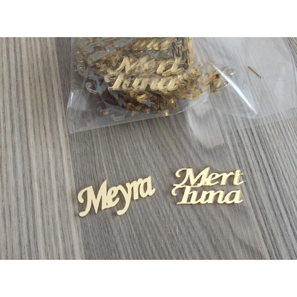 FikArt 25 Adet 4x2 cm Pleksi Isim Arkası Bantlıdır Diğer Fiyatı