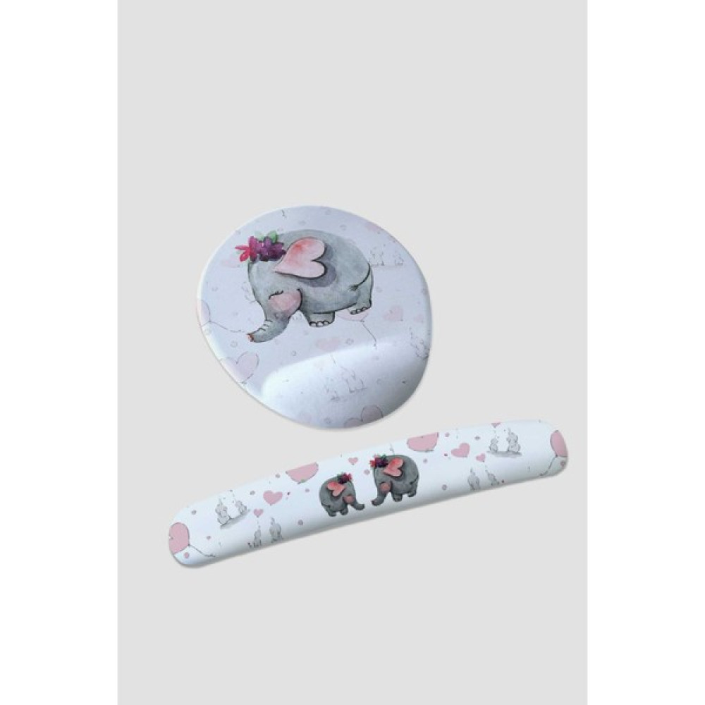 Fil Desenli Mousepad ve Klavye Pedi Seti Mouse Pad Fiyatı