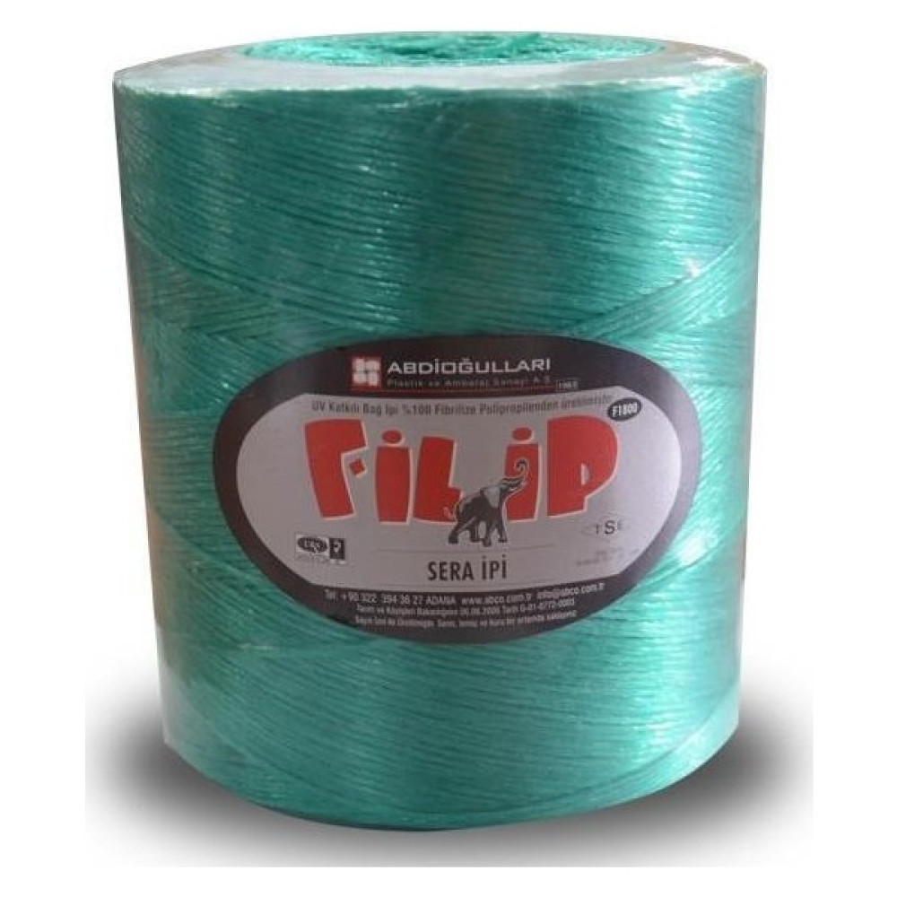 Fil İp Yeşil Sera Ipi (Klips Ipi)(Fil Ip)(Uv Katkılı Fibrilize) Bitki Fiyatı