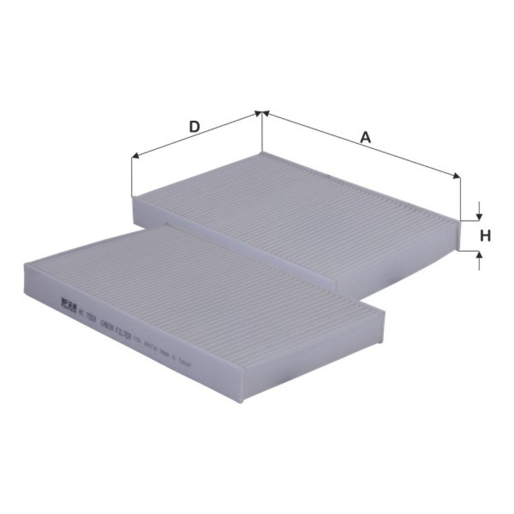 Fil Polen Fıltresı P307 Em Ym P1007 P308 C3 C2 C4 P307 C3 Plurıel C3 Iı C4 Iı Ds4 C3 Pıcasso Fıl HC7059 Oem Oto Boyaları Fiyatı