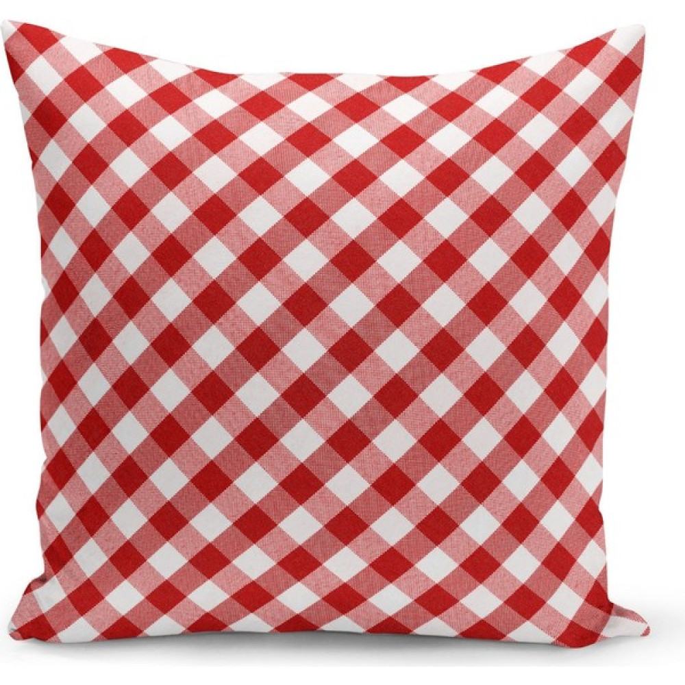 Filamente Çift Taraflı Dijital Baskı Kırlent Kılıfı - 43 x 43 cm - Kırmızı Kırlent / Mobilya Yastığı Fiyatı