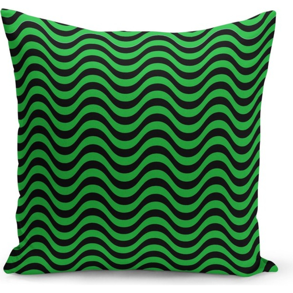 Filamente Çift Taraflı Dijital Baskı Kırlent Kılıfı - 43 x 43 cm - Yeşil Kırlent / Mobilya Yastığı Fiyatı