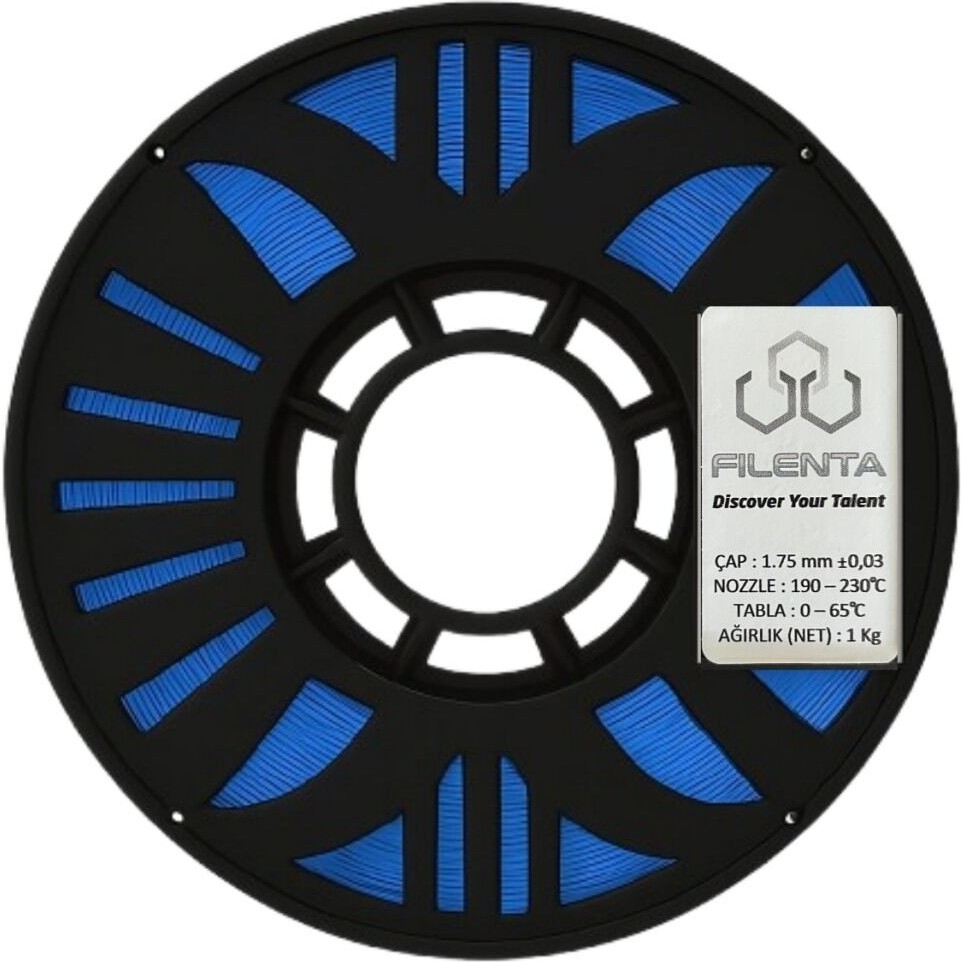 Filenta Mavi Pla Premium Filament 1.75MM 1kg Filament Fiyatı