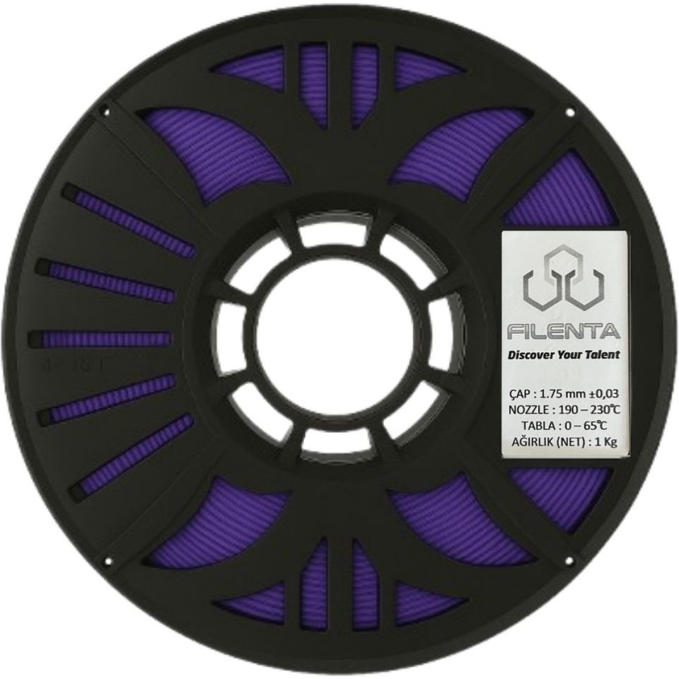 Filenta Mor Premium Pla Filament 1.75MM 1kg Filament Fiyatı