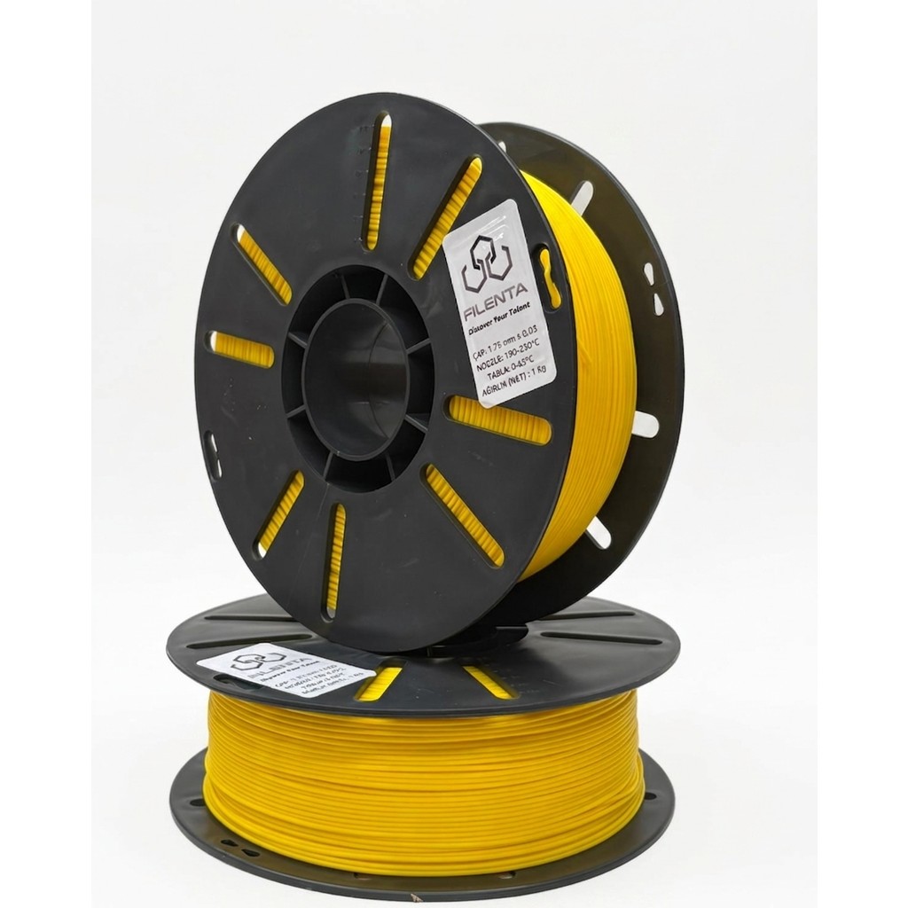 Filenta Pastel Sarı Pla Premium Filament 1.75MM 1kg Filament Fiyatı