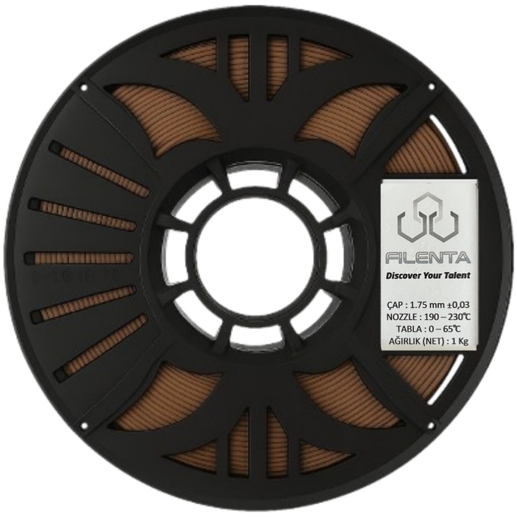 Filenta Sütlü Kahve Pla Premium Filament 1.75MM 1kg Filament Fiyatı