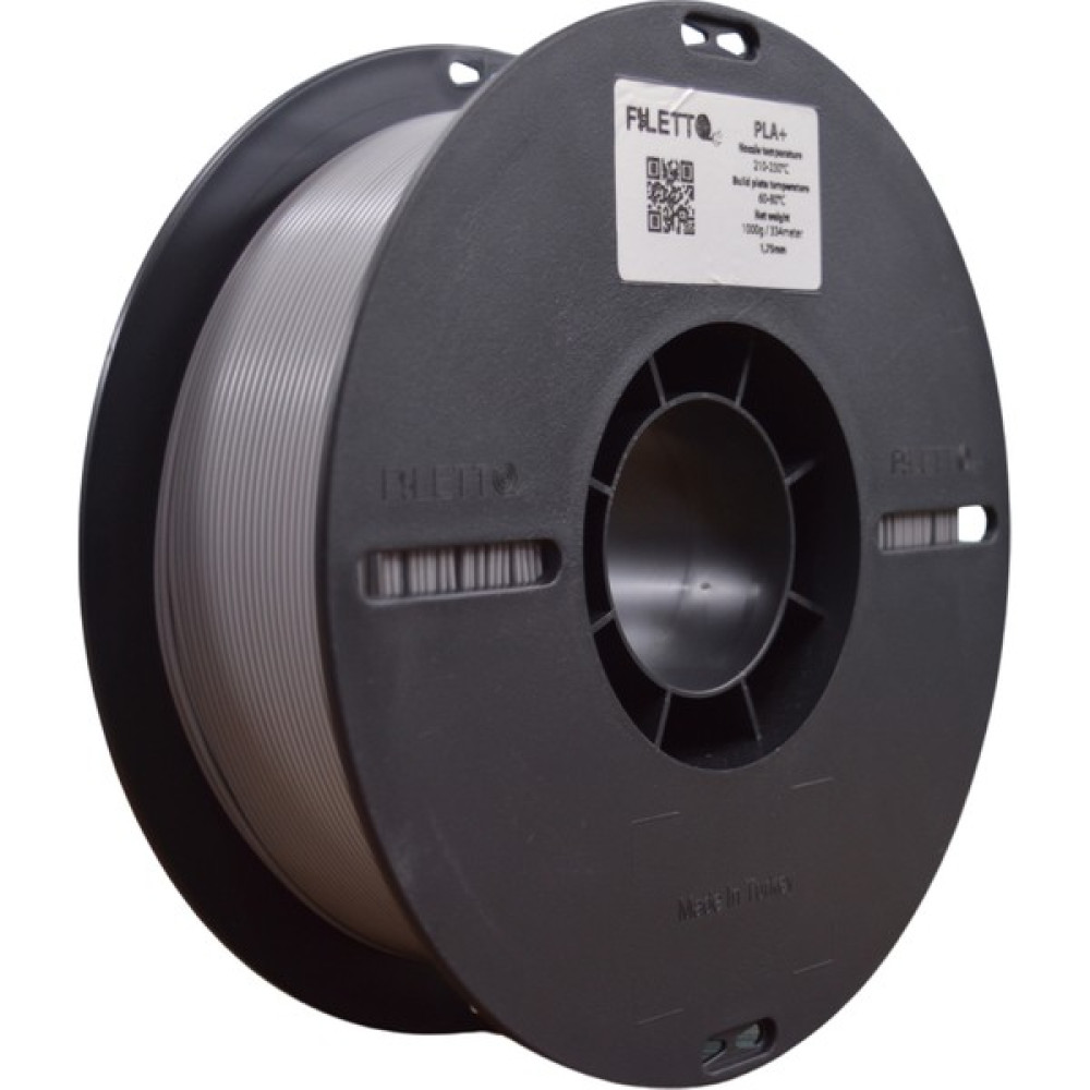 Filetto Pla+ Filament 1.75MM 1 kg - Gri Filament Fiyatı