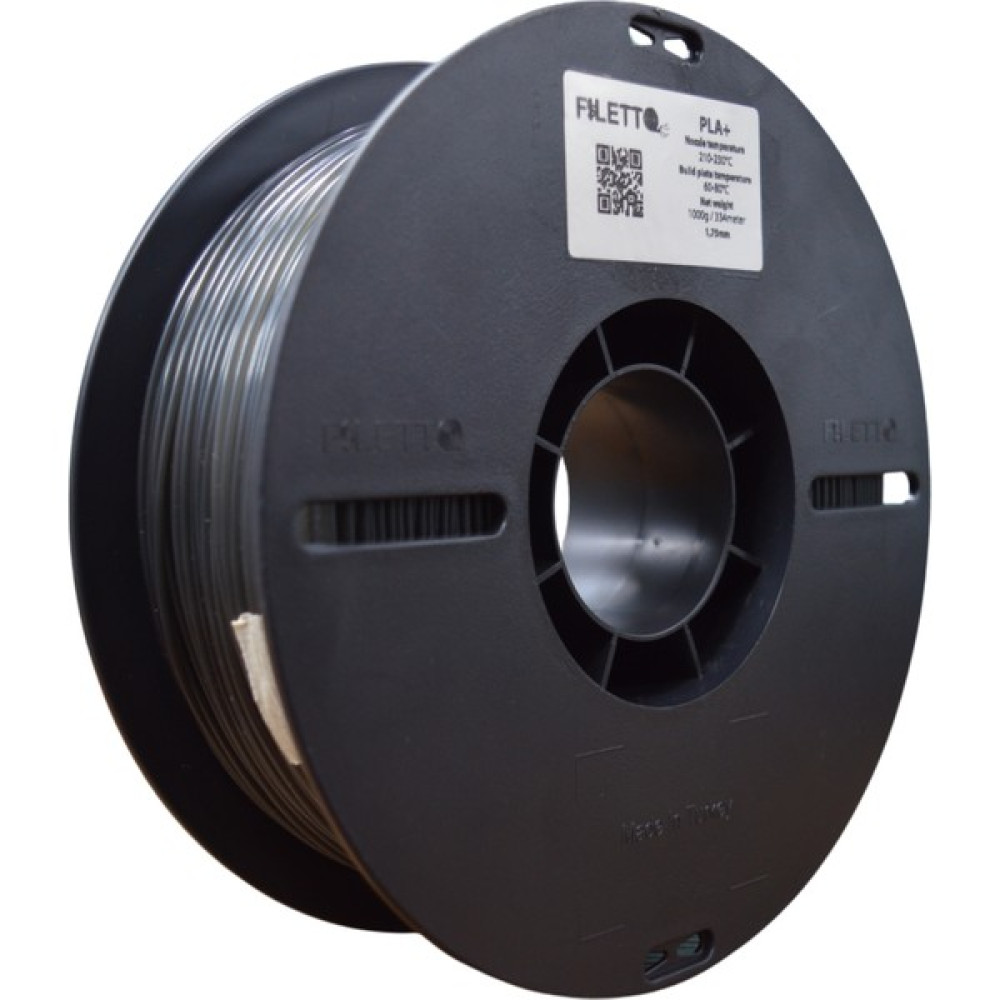 Filetto Pla+ Filament 1.75MM 1 kg - Gümüş Gri Filament Fiyatı