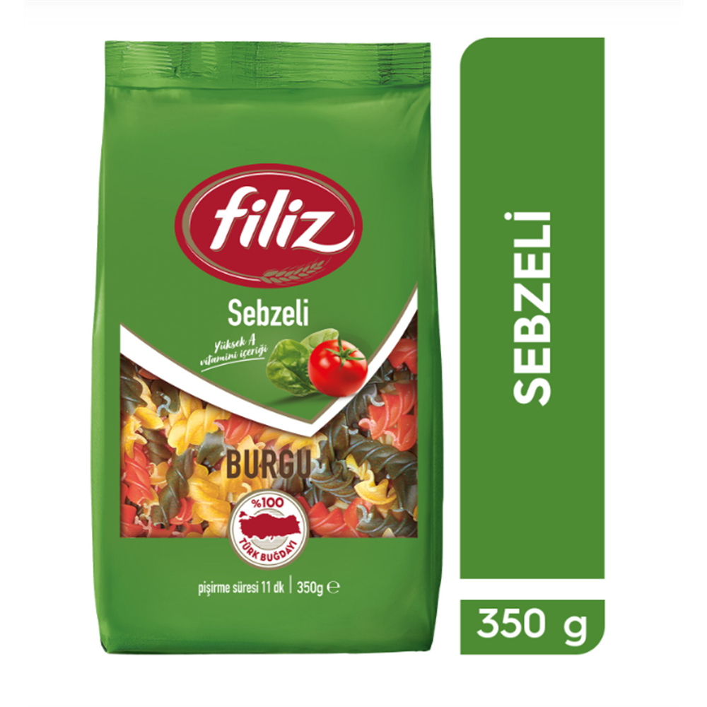 Filiz Makarna Sebzeli Burgu 350 g Makarnalar Fiyatı