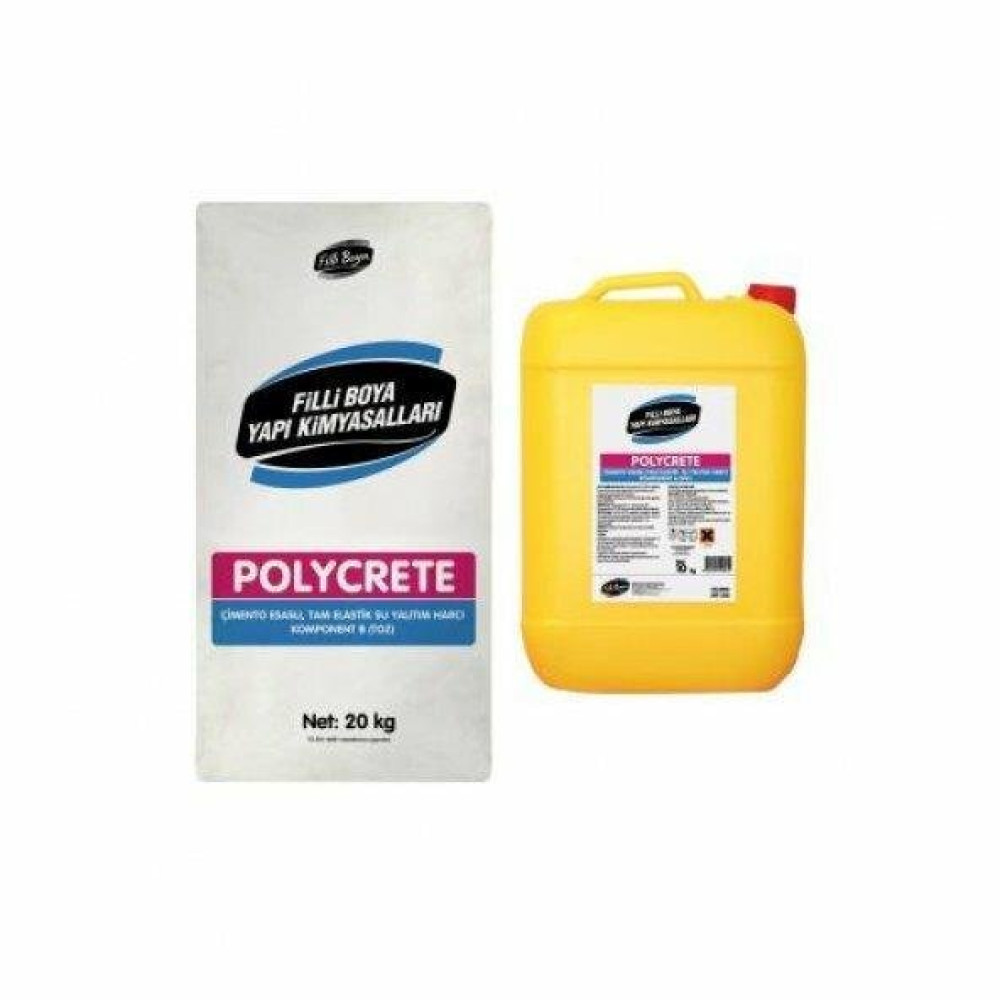 Filli Boya Polycrete Su Yalitim 20 Kg Toz+10 Kg Sivi Boyalar Fiyatı