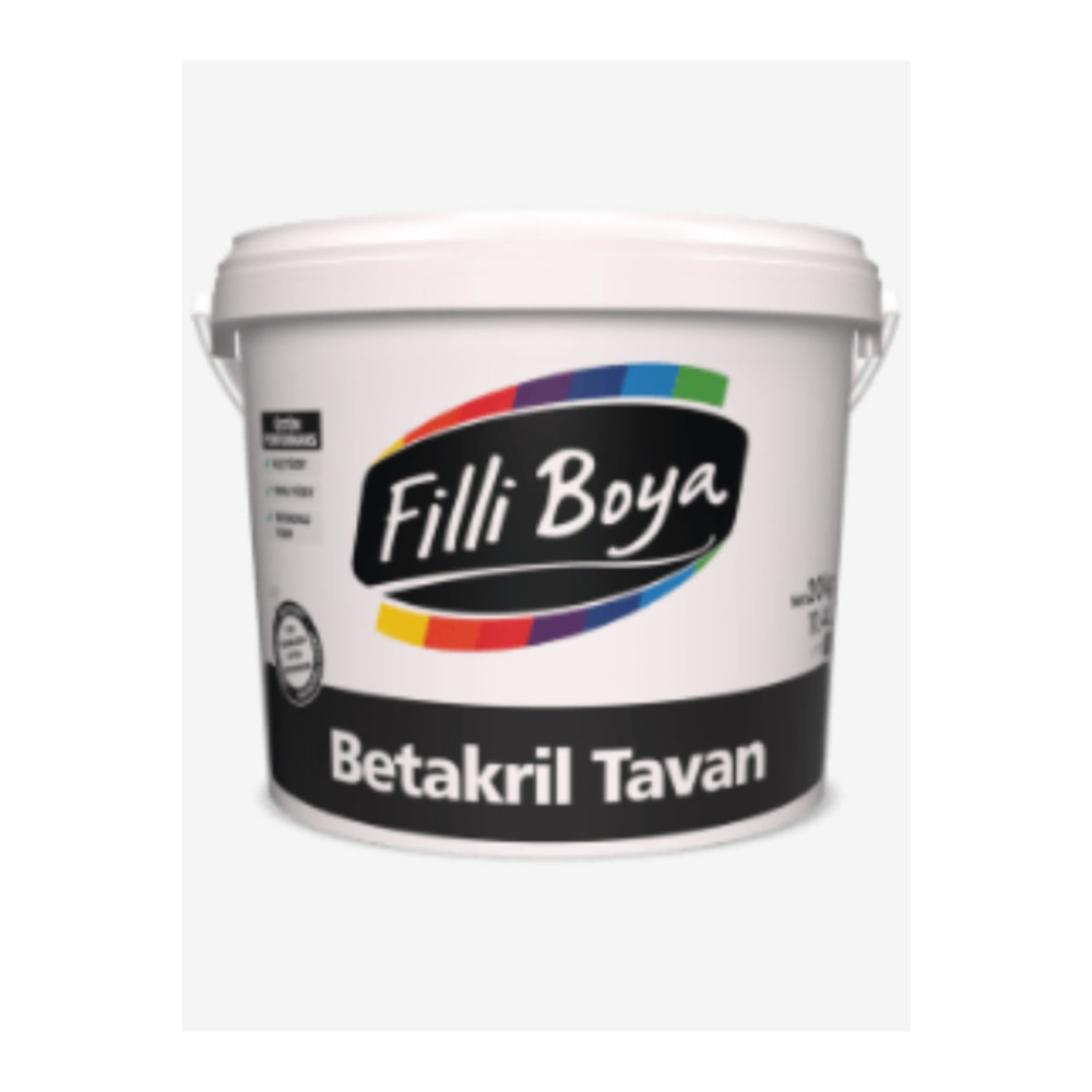 Filli Boya **yeni** Küf-nem Önleyici Betakril Tavan Boyası 3.5kg 3.5 Kg Beden Boyalar Fiyatı