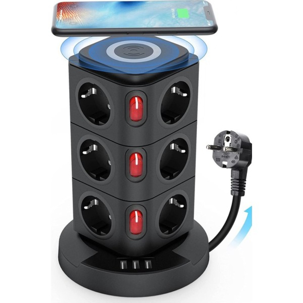 Filli Kutum Akıllı Priz Magsafe Özellikli Akıllı Priz 12XPRIZ 3xusb 2.4 Amper Wireless Kablolu Priz Prizler Fiyatı