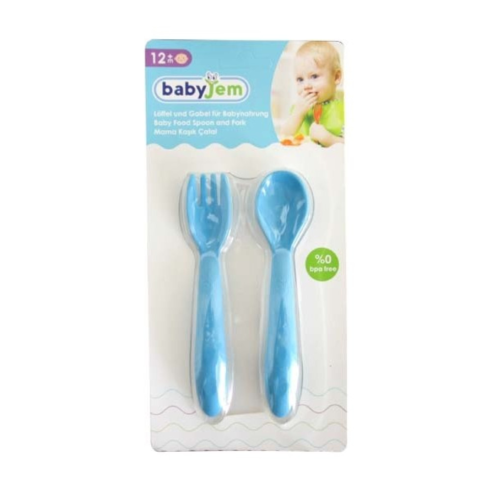 Filmaldım Babyjem Mama Kaşık Çatal Takımı - Mavi Bebek %0 Bpa Free Oto Boyaları Fiyatı