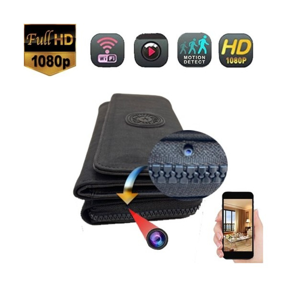 Filonline 0103 Wifi Mini Cüzdan Görünmez Bebek Bakıcı Gizli Cüzdan Full HDD 1080 Web Kameraları Fiyatı