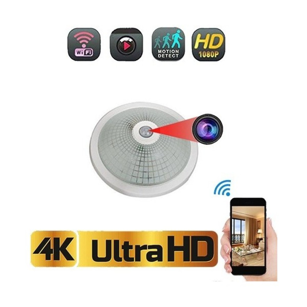 Filonline Bebek Gizli Bakıcı Sensörlü Tavan LED Armatür Wıfı'lı 1080P Full Hd Uzaktan Izleme Kamera Web Kameraları Fiyatı