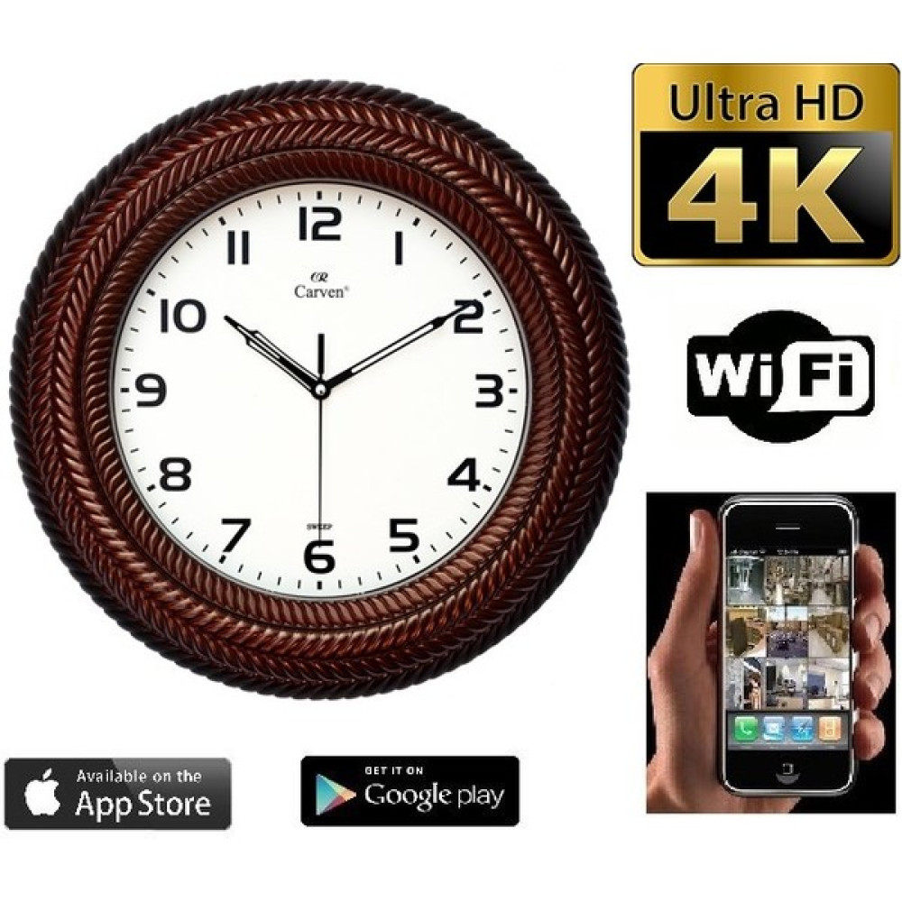 Filonline Duvar Saati Wifi Full Hd 1080P 4K Uzaktan Izleme Gizli Bakıcı Kamerası Web Kameraları Fiyatı