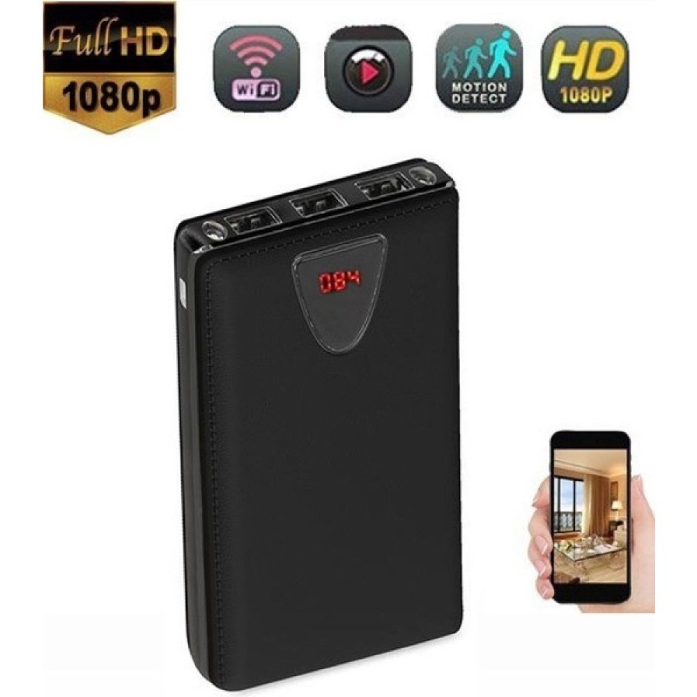Filonline Powerbank Siyah Full Hd 4K 1080P Wifi Sınırsız Mesafe Uzaktan Izleme Gizli Bakıcı Kamerası Web Kameraları Fiyatı