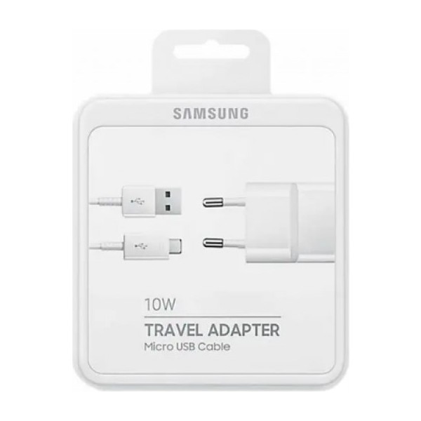 Filonline Samsung Telefon Şarj Adaptörü Orijinal 10W Travel Adapter Micro USB Kablo + Şarj Adaptörü - Beyaz Cep Telefonu Şarj Cihazı Fiyatı