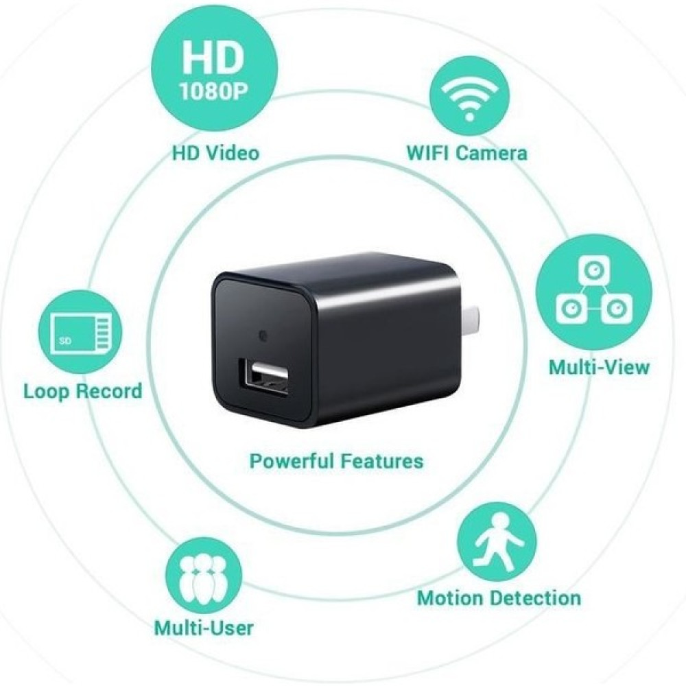 Filonline USB Şarj Adaptörü Wıfı 1080P Full Hd Kablosuz USB Telefon Şarj Adaptörü Casus 0603 Bebek Kamerası Fiyatı