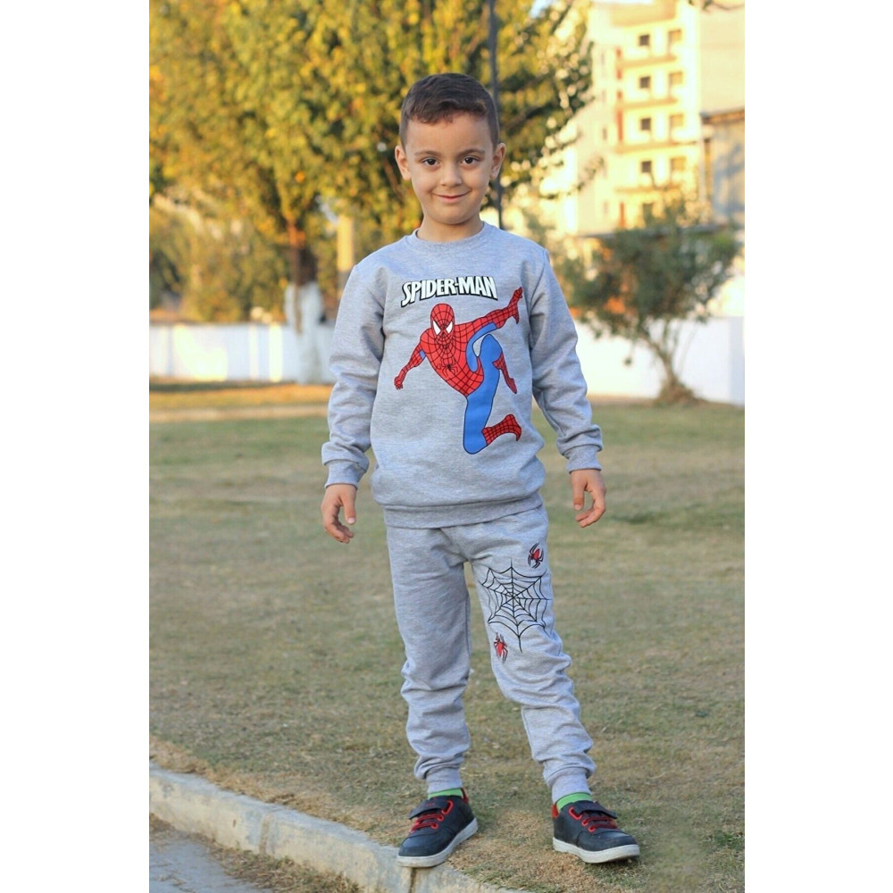 FİLORİN 2 Ip Içi Polarlı Kaliteli Spiderman Baskılı Cepli %100 Pamuklu Mevsimlik Erkek Çocuk Eşofman Takımı 6-7 Yaş Beden Kadın Eşofman Fiyatı