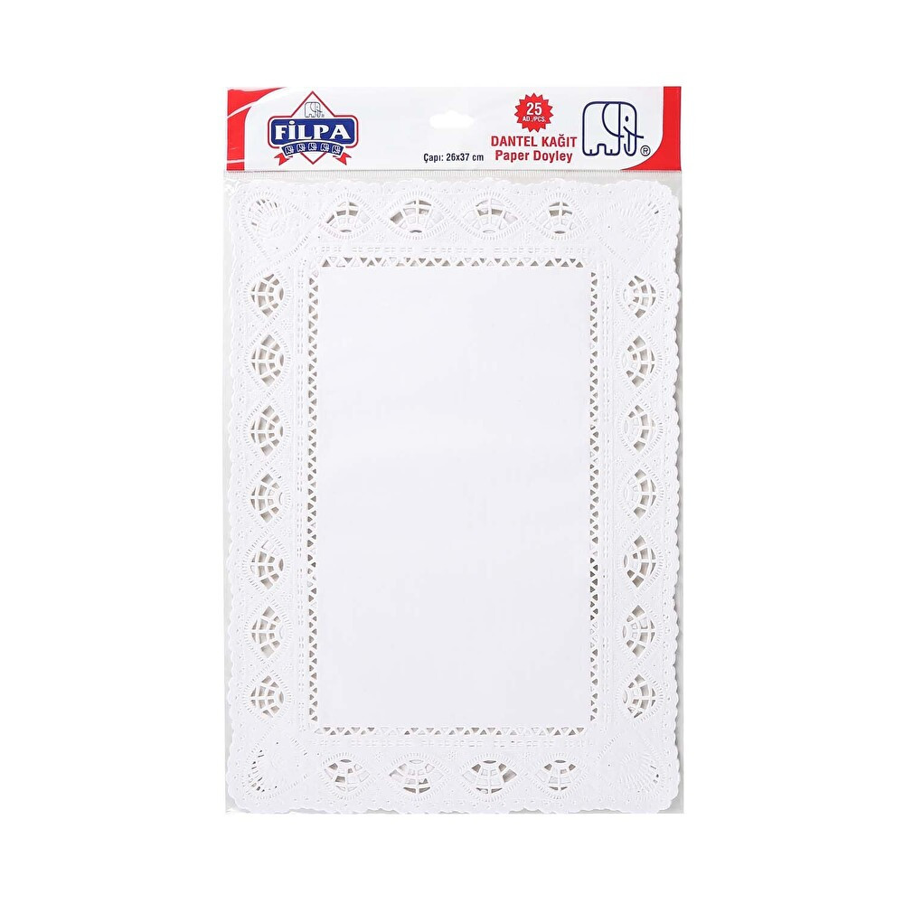 Filpa Kağıt Dantel 26*37cm 25'li Mutfak Sarf Malzemeleri Fiyatı