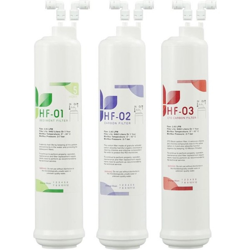 Filter Purify 3'lü Hf Su Arıtma Filtre Seti + Dirsekli Bahçe Makinesi Aksesuar & Yedek Parça Fiyatı