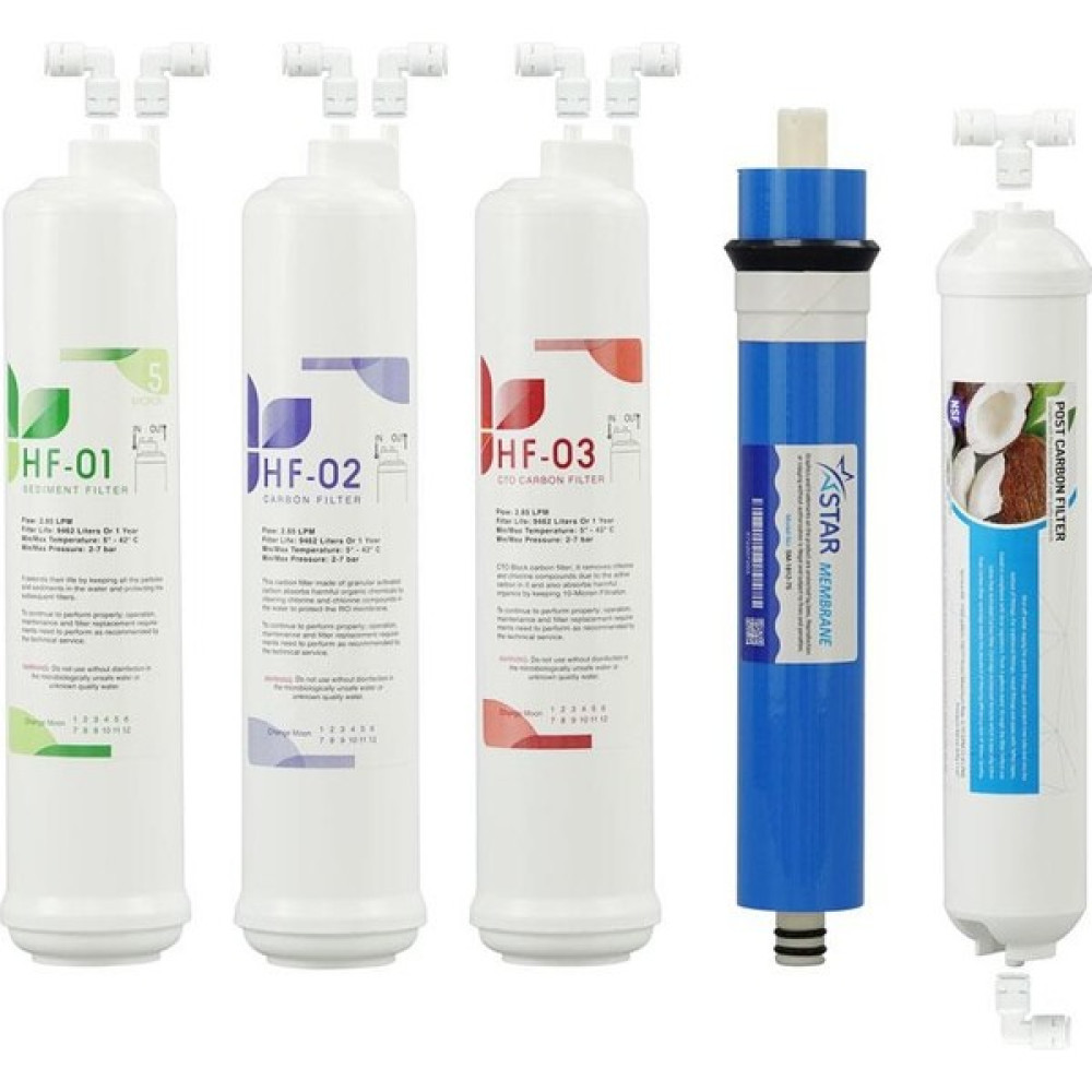 Filter Purify 5'li Hf Su Arıtma Filtre Seti Starlı + Dirsekli Bahçe Makinesi Aksesuar & Yedek Parça Fiyatı