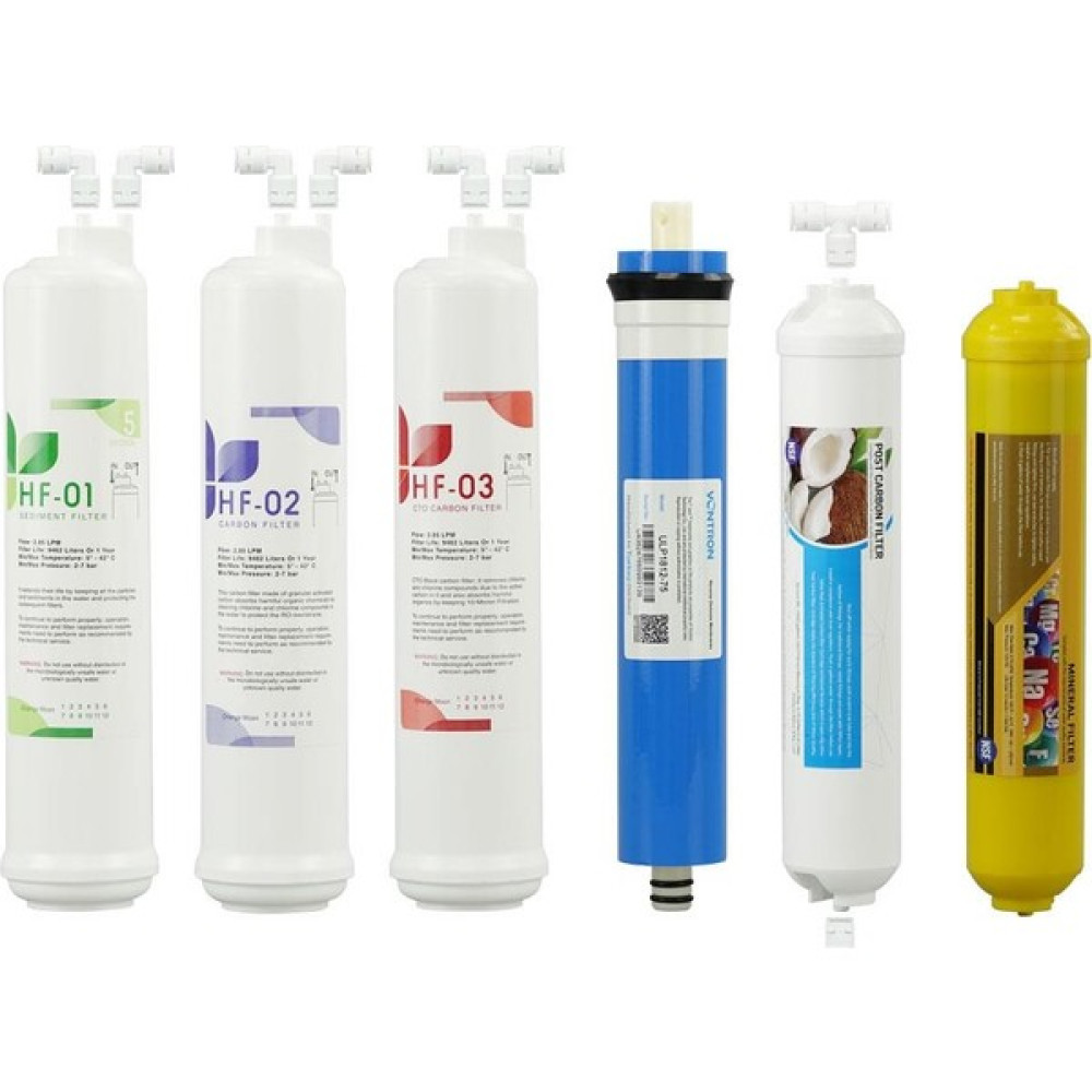 Filter Purify 6'lı Hf Filtre Seti Vontronlu + Dirsekli Bahçe Makinesi Aksesuar & Yedek Parça Fiyatı