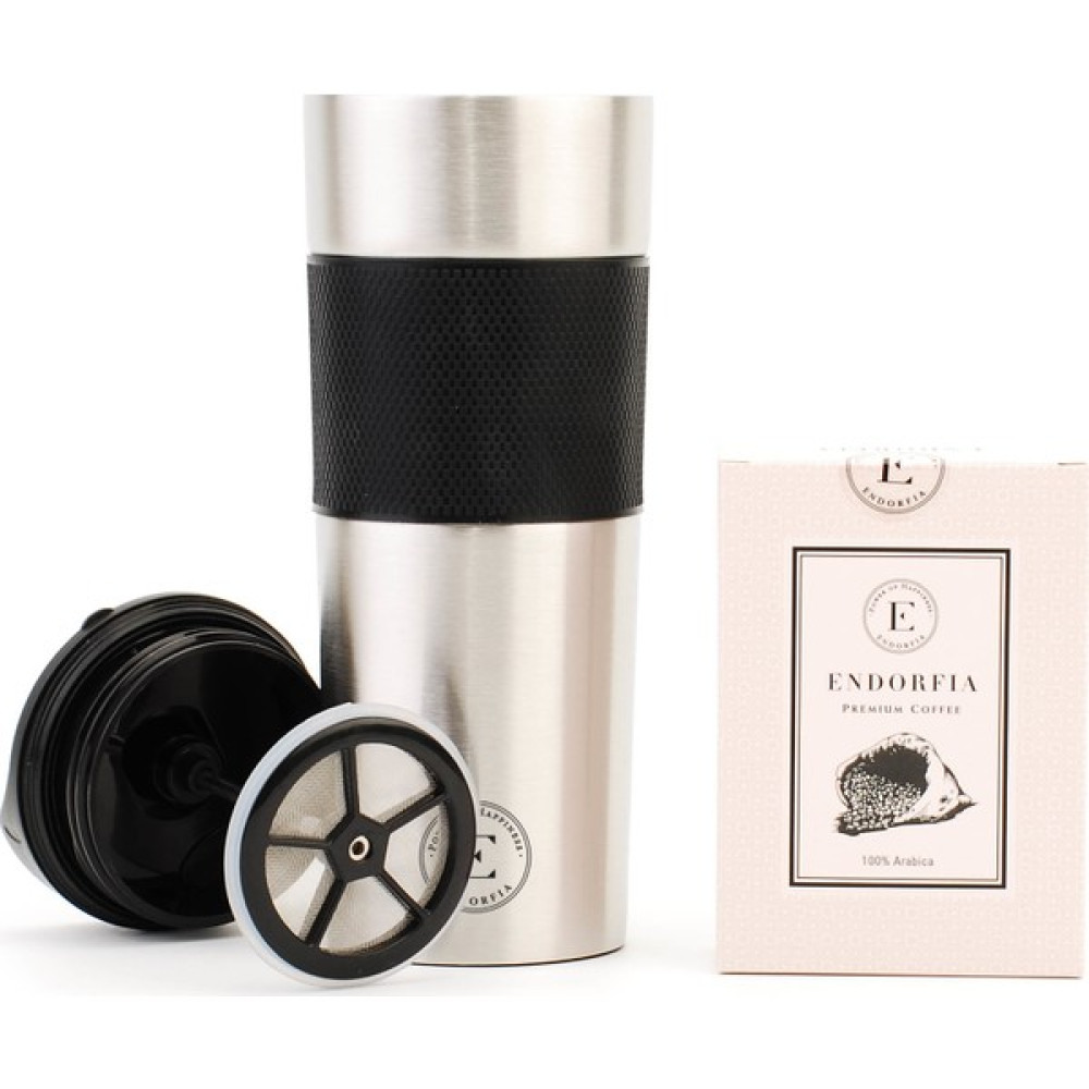 Filtreli French Termos Gümüş - Premium Filtre Kahve Kamp Mutfağı Fiyatı