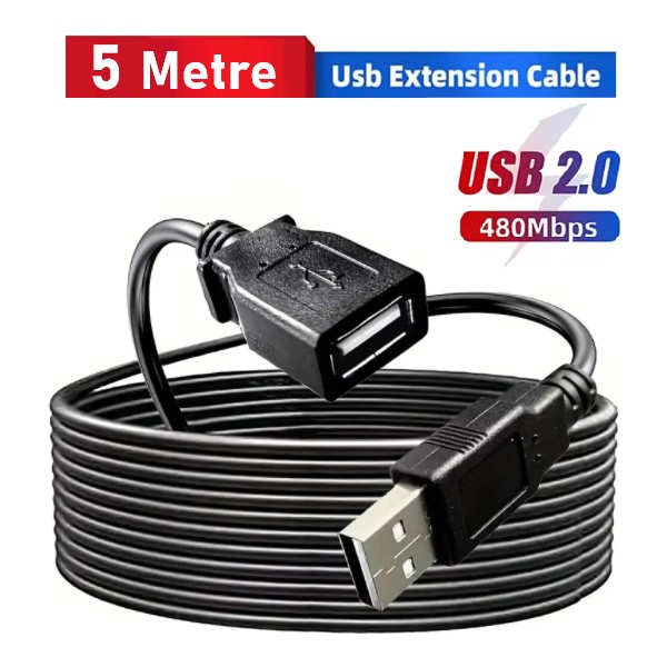 Filtreli USB Uzatma Kablosu USB 2.0 (5 Metre) High Speed Transmission Rate Diğer Fiyatı