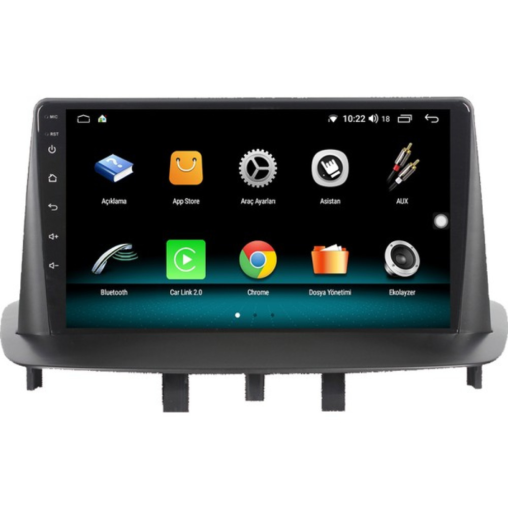 Fimex Renault Megane 3 Android 10 Carplay Özellikli Navigasyon Multimedya Ekran 2gb Ram + 32GB HDD Oto Görüntü Sistemleri Fiyatı