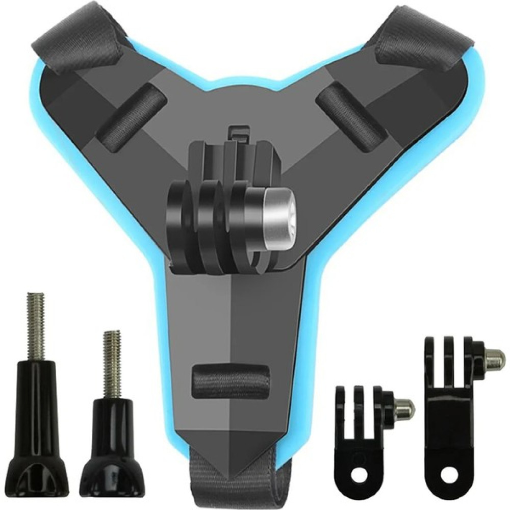 Fimtech 5 Parça Aksiyon Kamera Tutucu Jaw Mount Motor Kask Çene Tutma Aparatı Mavi Aksiyon Kameralar Fiyatı