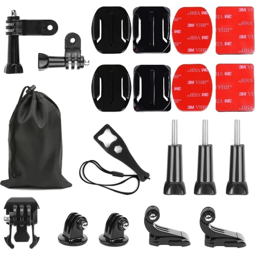 Fimtech Sjcam, Xiaomi Yi, Eken, Soocoo, Gopro Uyumlu Kask Bağlantı Seti Aksiyon Kamera Aksesuarları Fiyatı