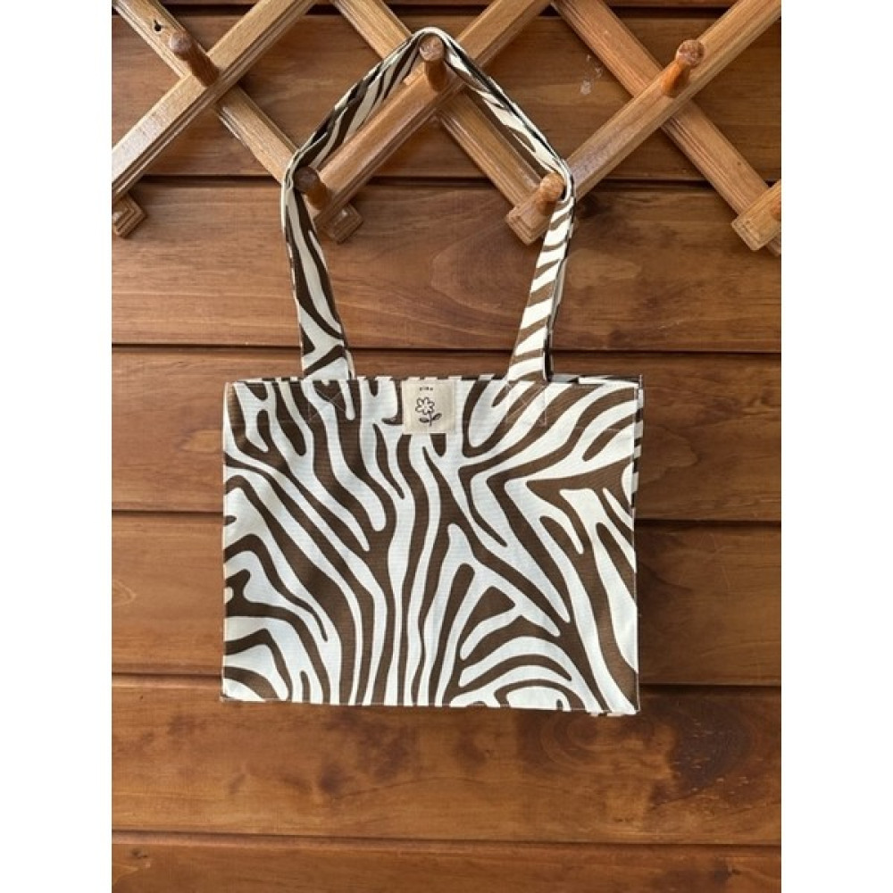 Fimu Gift Fimu Mini Kahve Zebra Körüklü Bez Çanta Bayan Çanta ve Cüzdan Fiyatı