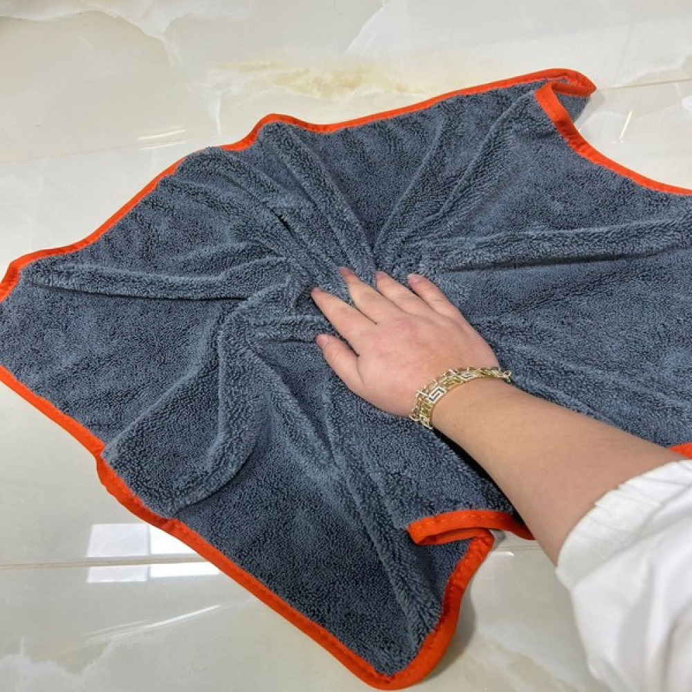 Fine Clean ( 1 Adet ) Turuncu Biyeli Mikrofiber Yer , Duvar , Fayans , Silme Temizleme Bezi 50X70CM Temizlik Malzemeleri Fiyatı