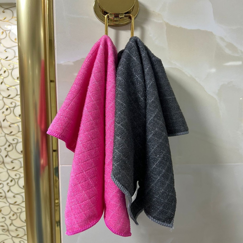 Fine Clean ( 2 Adet ) Mikrofiber Simli , Tırtıklı Halı Koltuk Duşakabin Yıkama Bezi Telli Zor Kir Duşakabin Fiyatı
